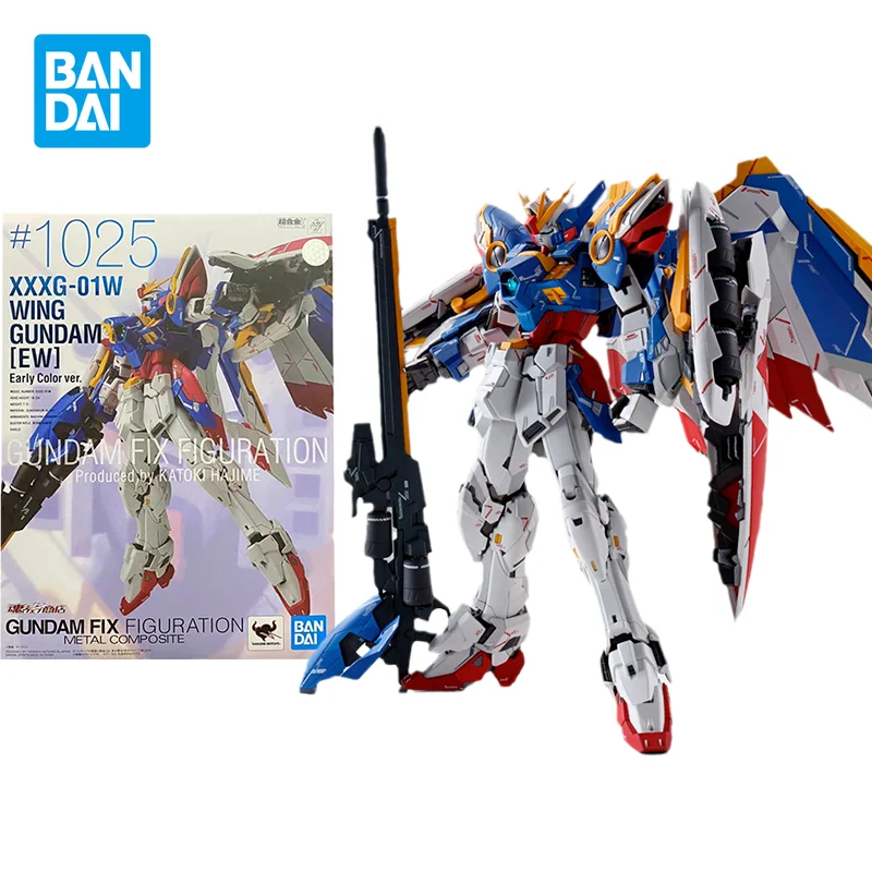 Bandai Original GUNDAM Anime THE ROBOT SPIRITS XXXG-01W WING EW FIX FIGURATION Action Figure Toys Model Gifts for Children