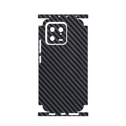 3D Carbon Fiber Skin Grain Full Body Phone Sticker For Xiaomi 13 Ultra 14 Pro Redmi Note 12 Turbo 13 Pro K60 K70 Pro Wrap Film