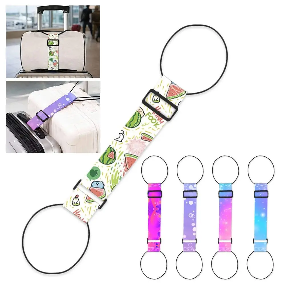 

New Colorful Luggage Elastic Strap Reusable Adjustable Travel Suitcase Fixed Strap Luggage Connector Straps Luggag Accessories
