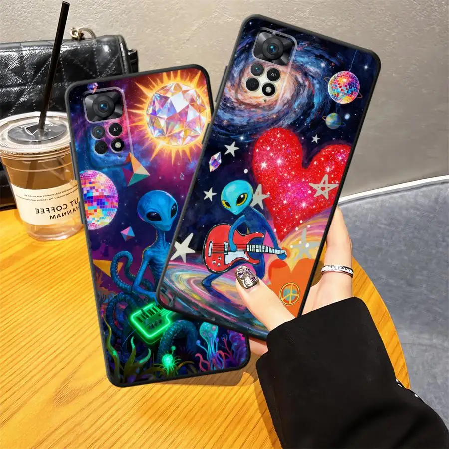 Phone Cover Case for Xiaomi Redmi Note 15 12 11 K80 14C A4 13 14 Pro Plus 9 8 A7 12C 13C A5 10 K40 A1 A2 Strange Alien view 2