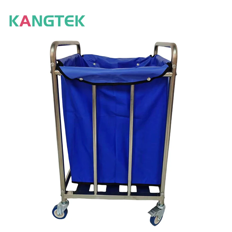 

Wholesale Stainless Steel Hotel Hospital Housekeeping Laundry Cart Trolley Linen Cart