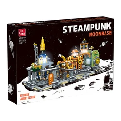 IN STOCK JJ9114 MOC Creativity Steampunk Moon Base Building Blocks Bricks Model Assembling Toys for Boys Christmas Gift Set