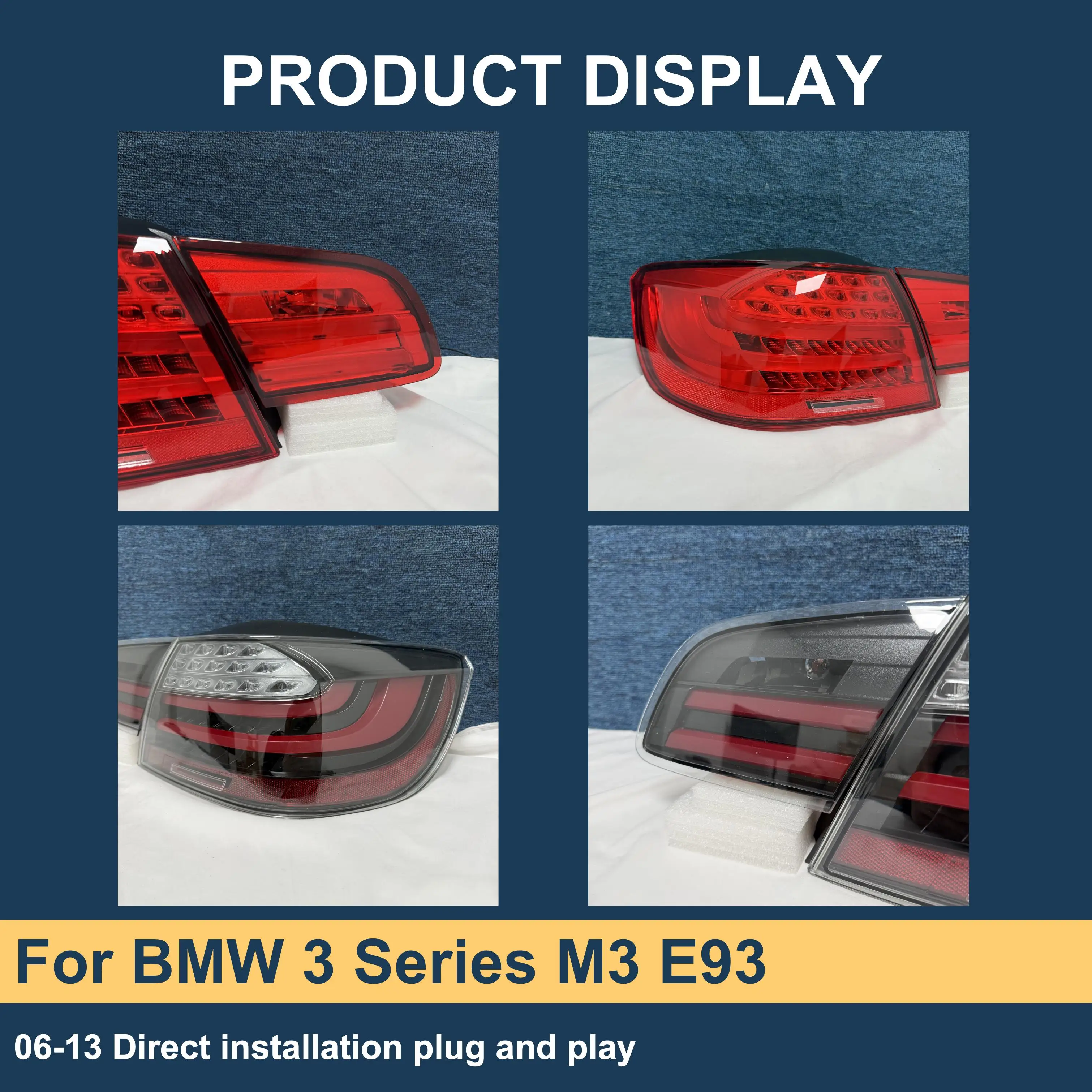 J ONE Lci Tail Lights For BMW 3 Series M3 E93 2006-2013 Rear Light Assembly F10 Taillight Custom