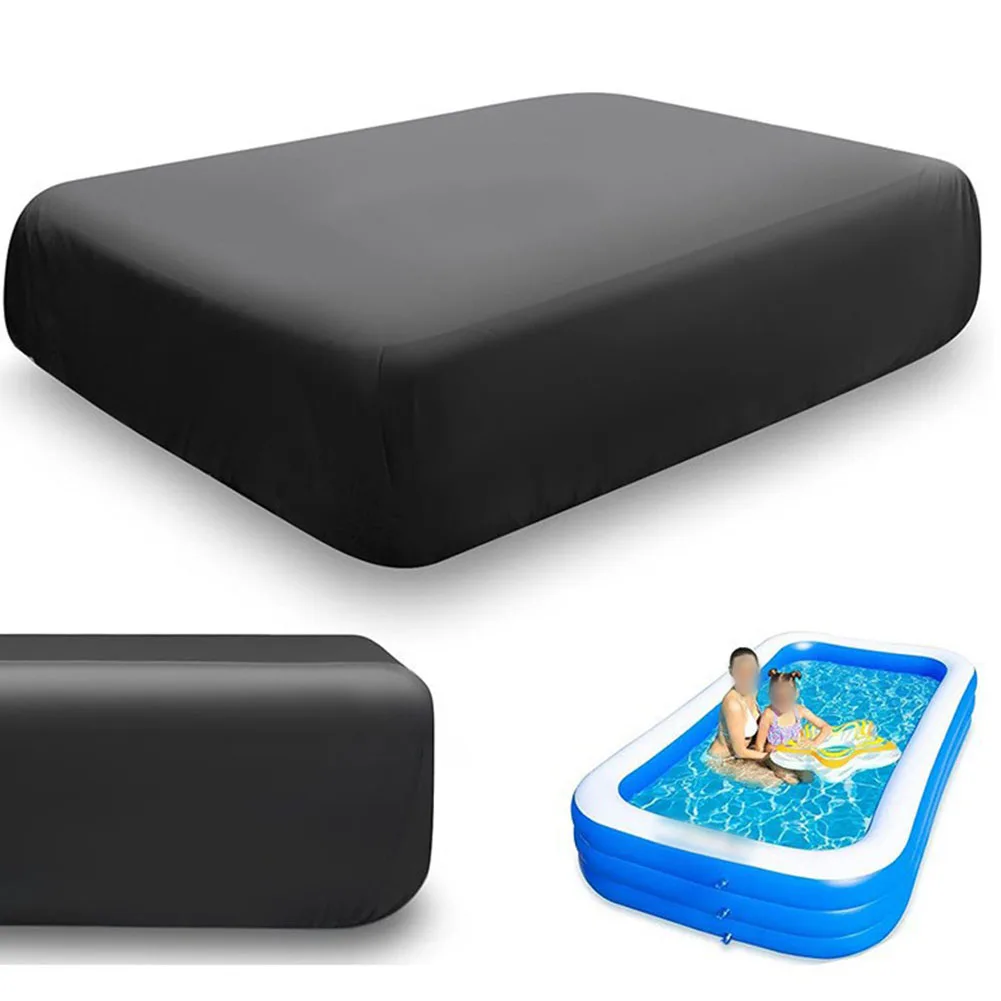 غطاء حمام السباحة الخارجي غطاء حمام سباحة قابل للنفخ 210D قماش أكسفورد طبقات مزدوجة مخيطة سهلة التركيب إزالة جهد