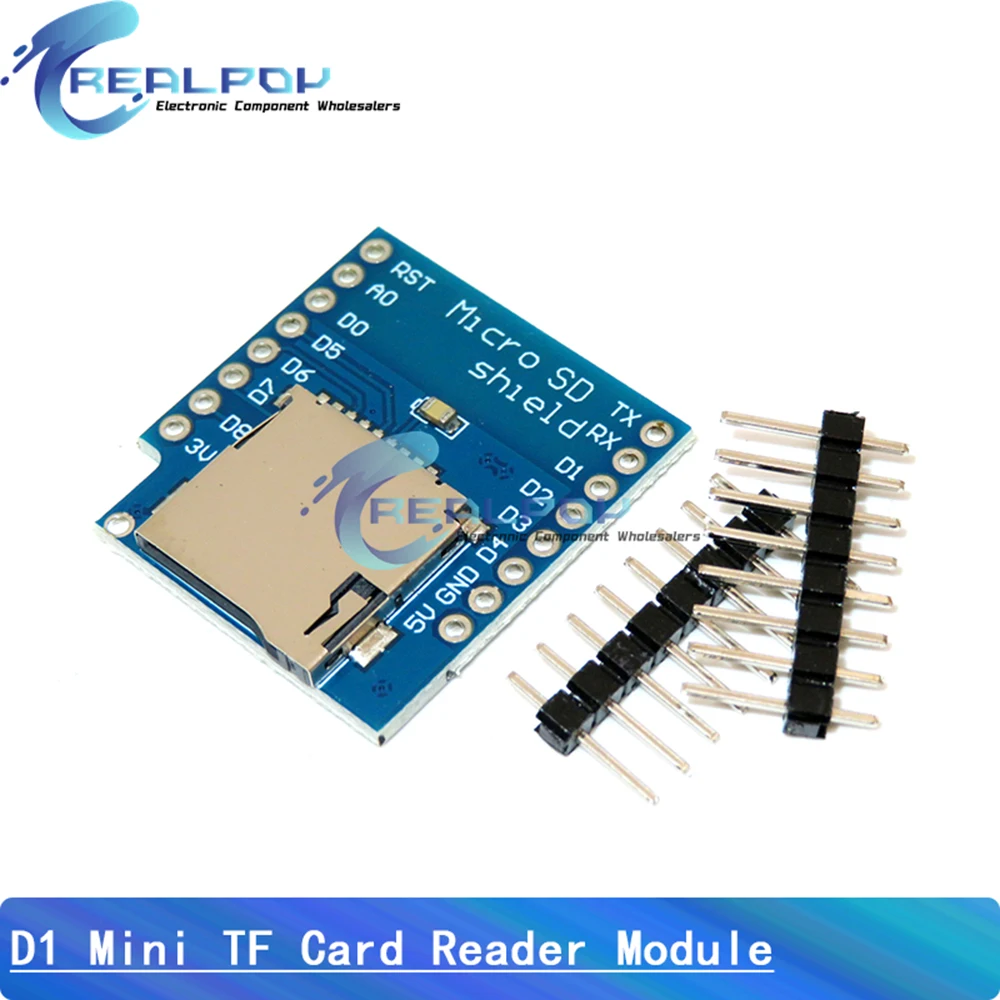 Micro SD Storage Expansion Board D1 Mini TF Card Module Mini Micro SD TF Card Memory Shield Module With Pins for Arduino ARM AVR