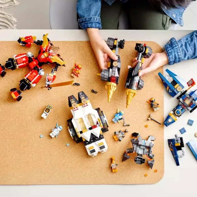 717654 w1 Super kombinacja klocków konstrukcyjnych Titan Robot mechaniczny czołg i cyfrowe klocki konstrukcyjne zabawka prezent dla chłopca