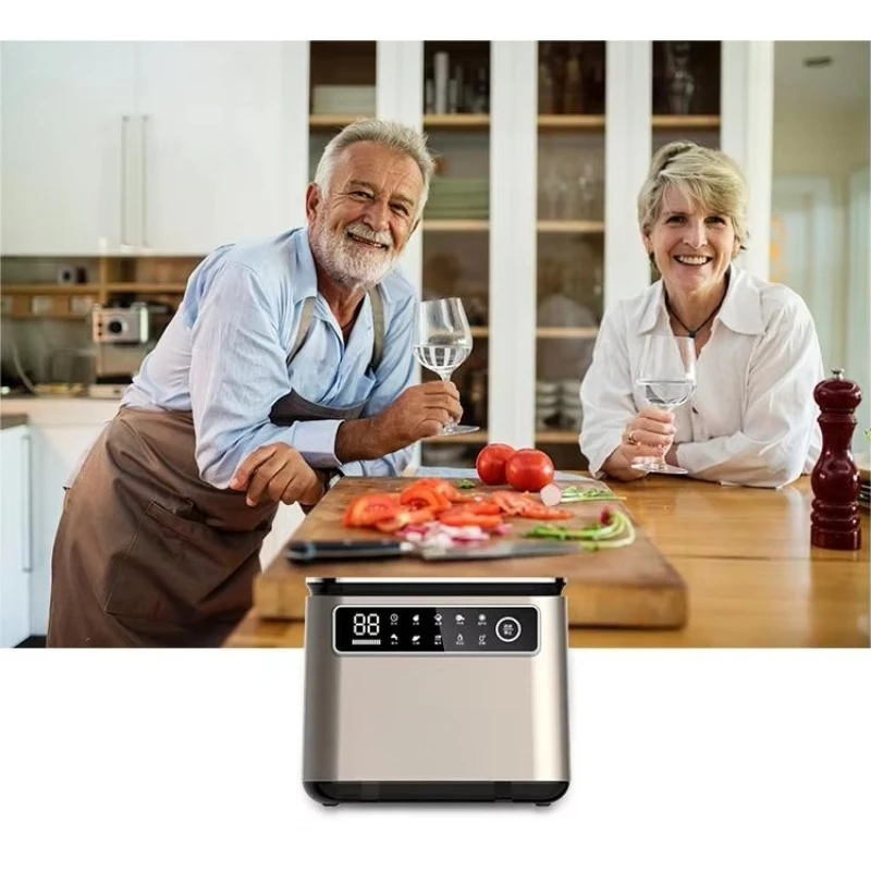 Desktop disinfection fruit and vegetable washing machine Kitchen fruit and vegetable cleaner 10L electric