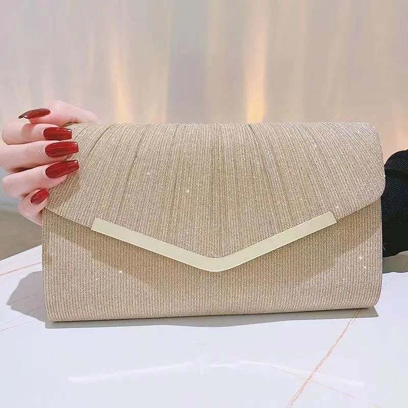 

Europe America Trendy Envelope Clutch Retro Fashion Temperament Evening Bag For Women Banquet Party Chain Shoulder Bag Purses