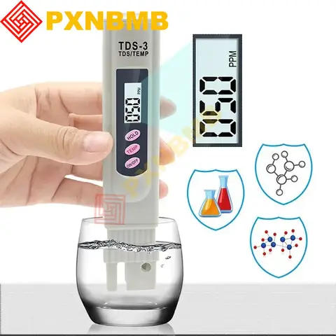 Digital TDS Meter Water Tester PPM Water Quality Pen Measuring Range 0-9999 PPM Ideal for Aquariums Hydroponics Drinking
