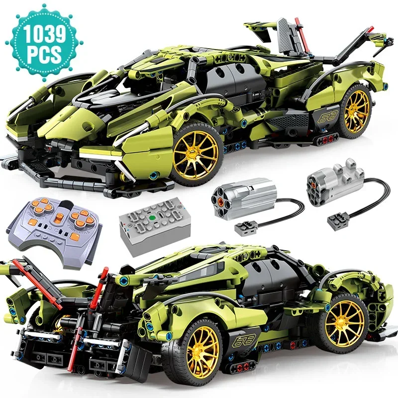 Technical Super Speed Racing Car Building Blocks Legp Technik Sports Model Bricks Assembly Toys for Boys