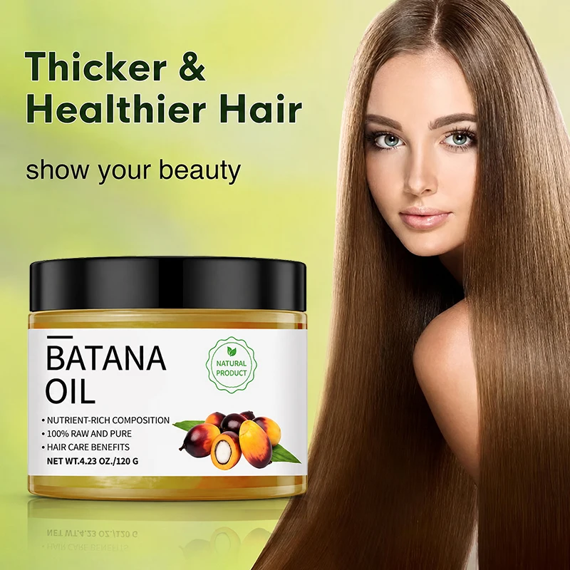 100% Natural Raw Batana Oil for Hair Growth Can Prevent Hair Loss in Both Men and Women Increase Hair Thickness and Smoothness