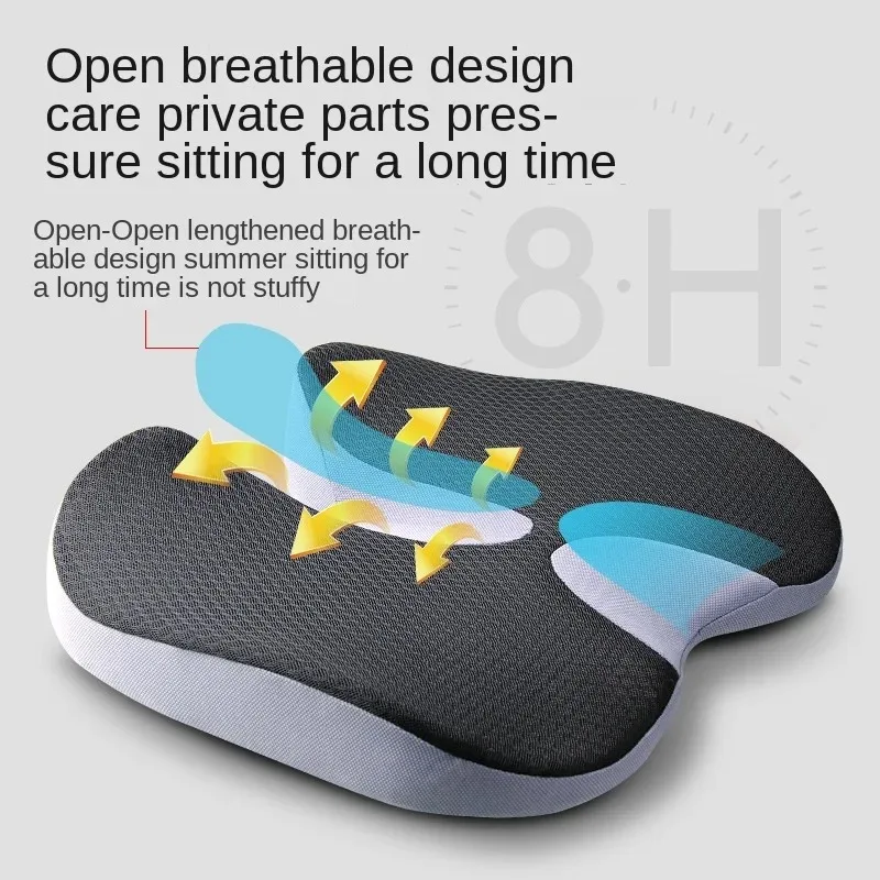 Cushion Non-Slip Orthopedic Memory Foam Coccyx Cushion for Tailbone Sciatica Back Pain Relief Comfort Office Chair Car Seat