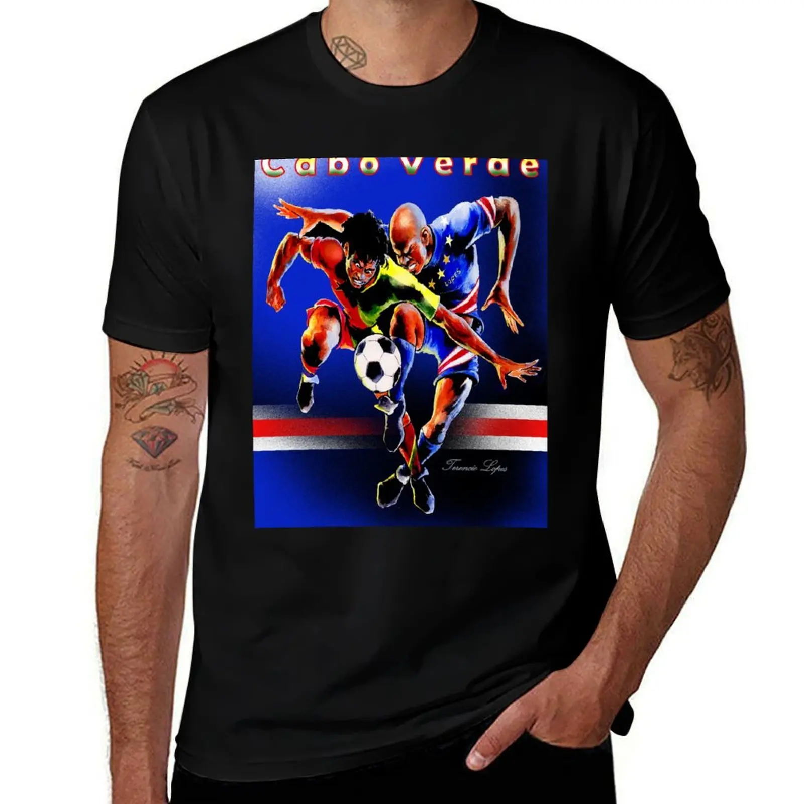 Cape Verdean soccer players T-Shirt Urban Style Print T-Shirt