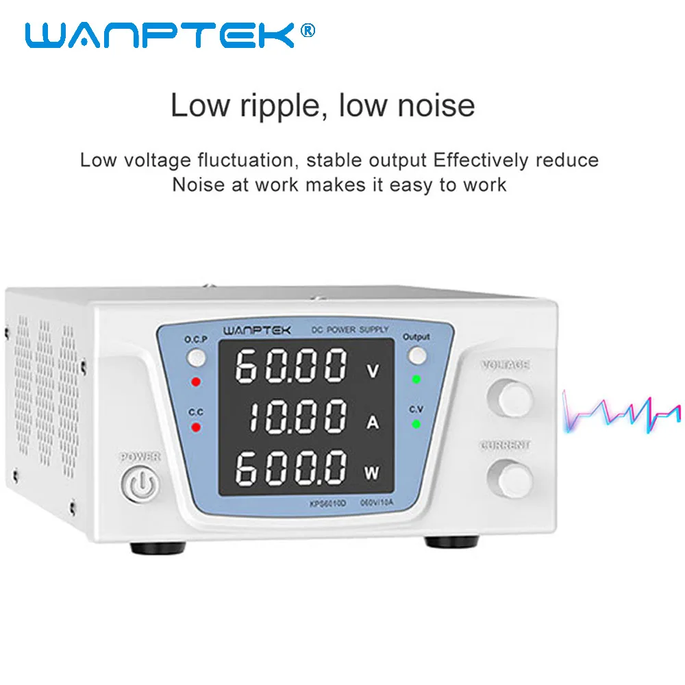 Wanptek Laboratório dc Fonte de Alimentação Estabilizada Ajustável Fonte Banco Regulada Digital Variável 60v 10a 30v 20a