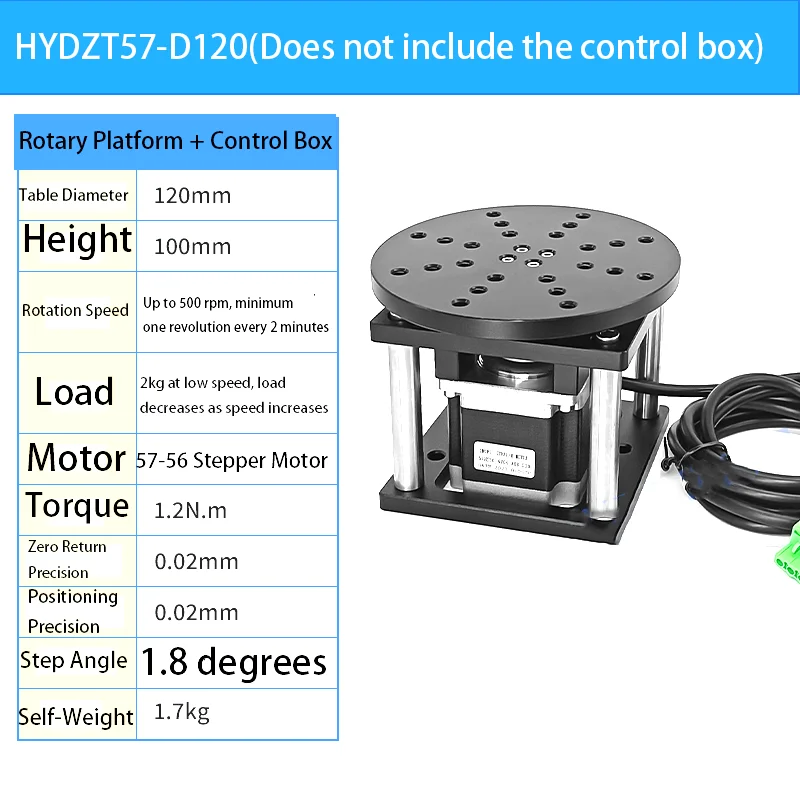 HYDZT57 small rotary platform inspection table electric r axis laser coding laser marking rotary platform electric