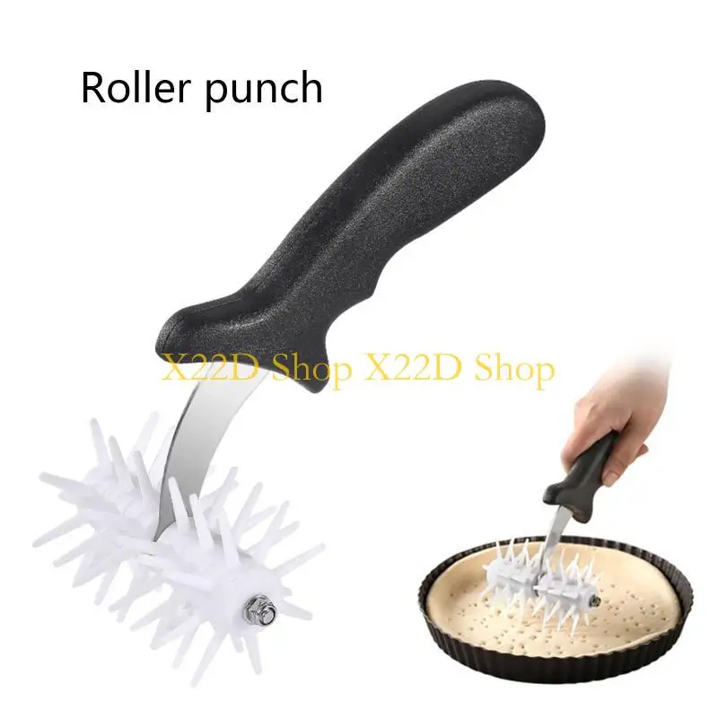 X22D Professional Pizza Dough Tool Dough Docker Roller Kitchen Pie Hole Maker #4