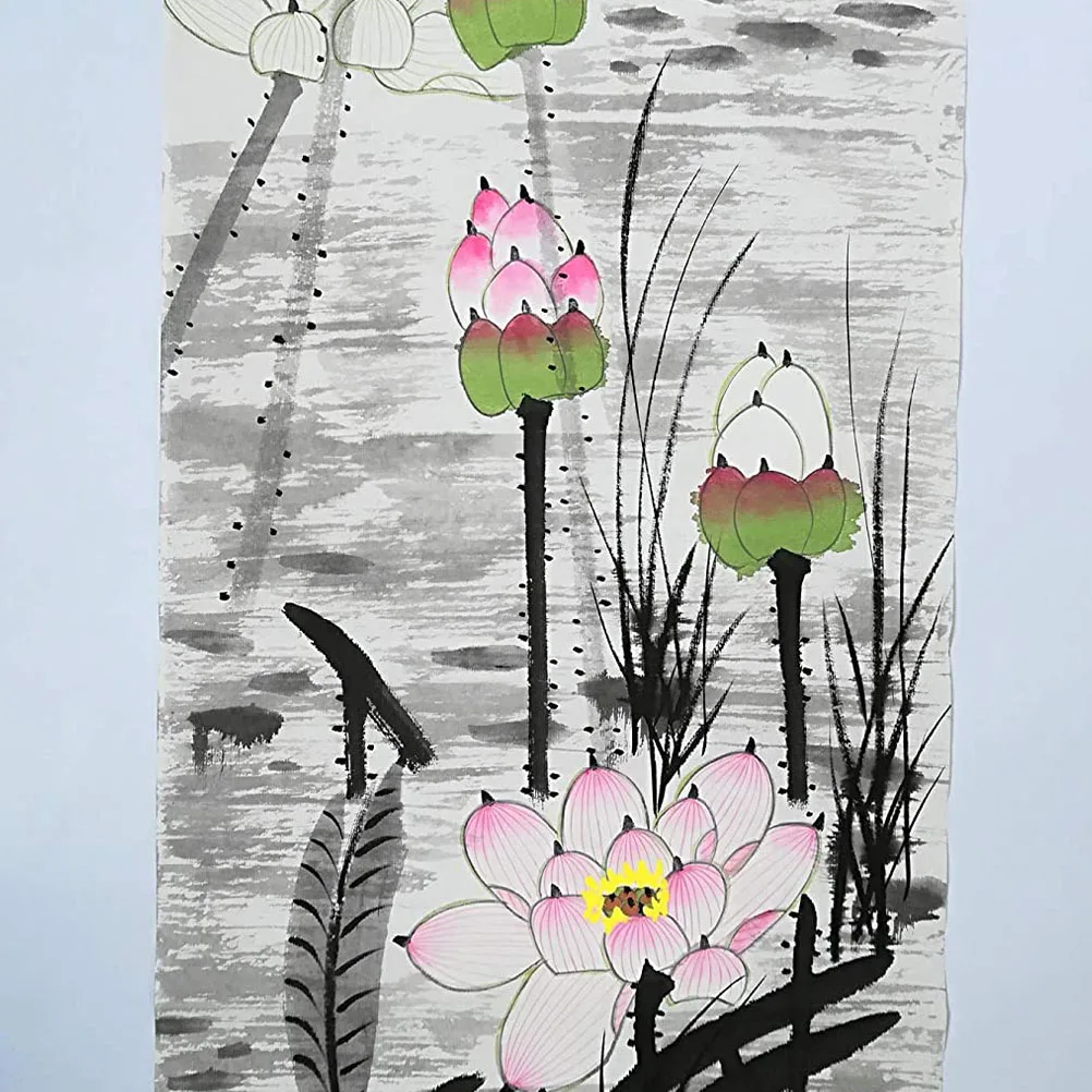 

Thickened Calligraphy Paper Xuan Rice Writing Drawing Painting Scroll for Chinese Ink Sumi Practice White Durable Smooth