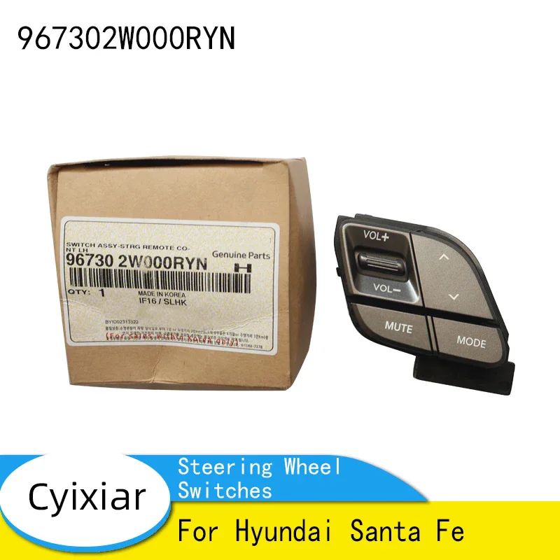 Original Steering Wheel Switches for Hyundai Santa Fe 967302W000 96730-2W000 967302W000RYN