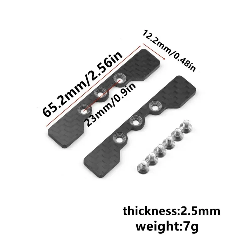 Para TAMIYA TT02 soporte de chasis de tope de brazo inferior para coche 1/10 RC TAMIYA TT-02