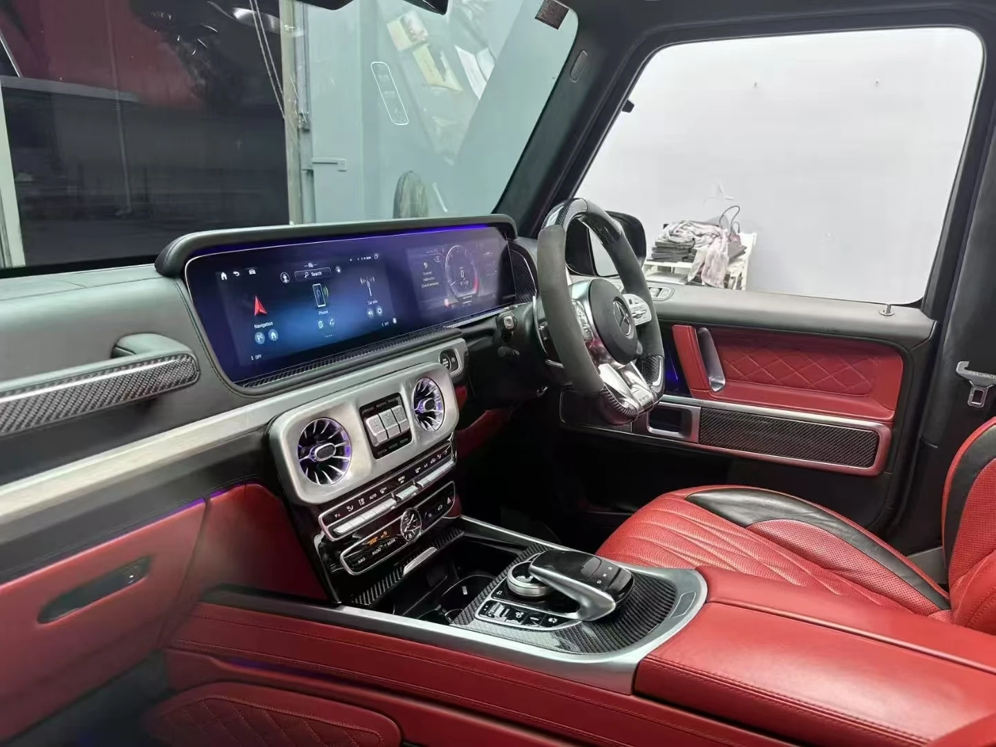 

Для Mercedes-Benz G-класса 2018-2025: Новое обновленное двухэкранные Android автомагнитолы с мультимедиа, видео, CarPlay и цифровой приборной панелью