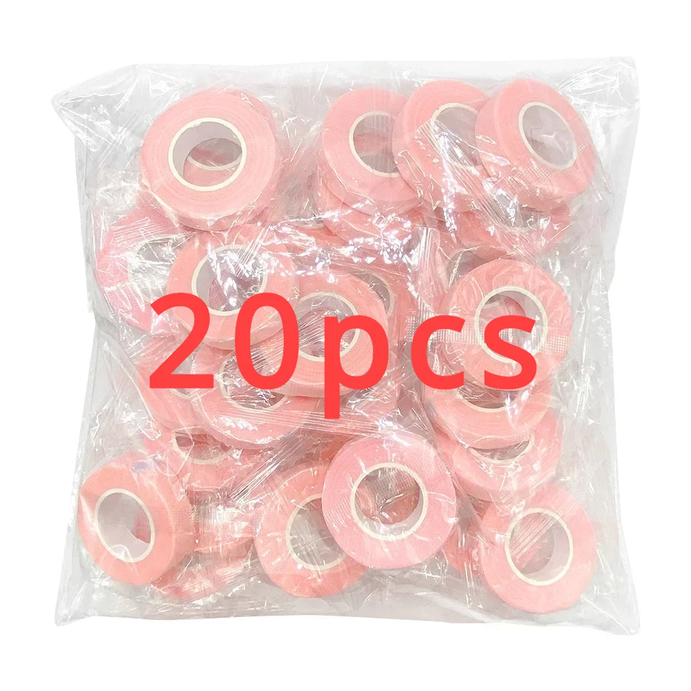 20 Rollen Wimpernband 9 m atmungsaktives Wimpernverlängerungs-Papierband Großhandel Vliesstoff-Klebeflicken unter dem Augenpolster