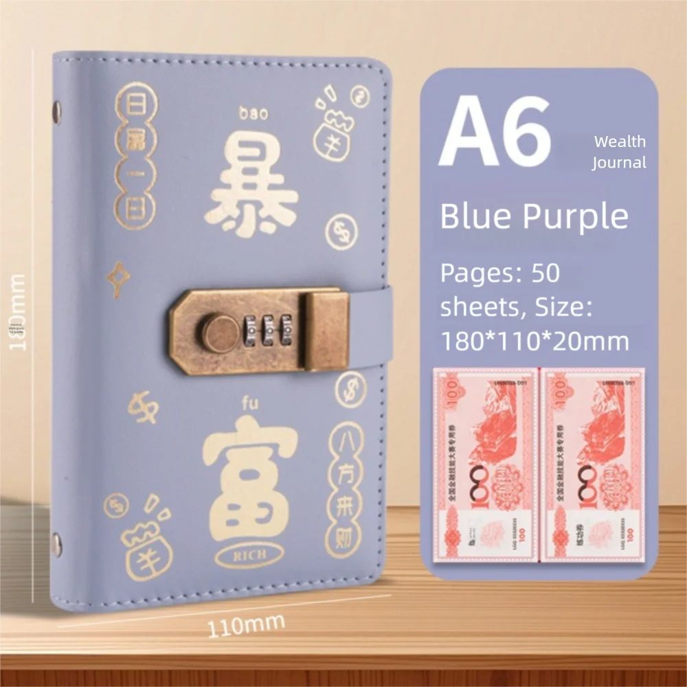 100 Envelopes Money Saving Challeng Couple Saving Money Notebook With Password Lock Savings Binder Reusable Challenges Book