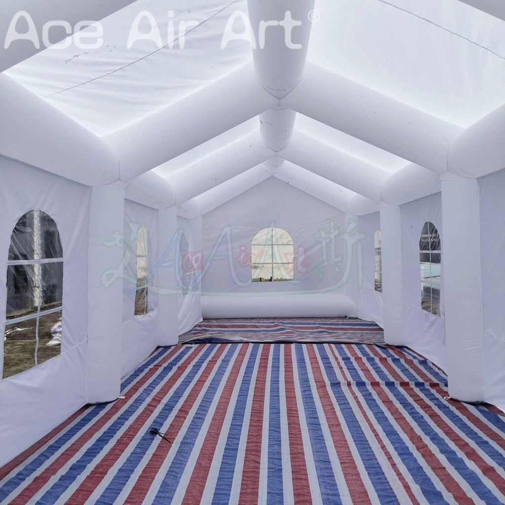 Inflatable Wedding Tent Outdoor Party Tent Portable Marquee Wedding House White Garden Tent For Wedding Event