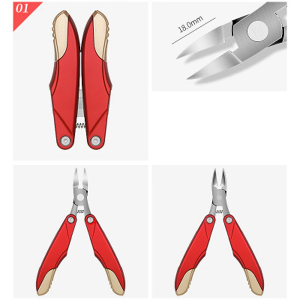 

Folding Hawk Mouth Pliers Toenail Clippers Cuticle Scissors Manicure Pedicure Tool Nail Nipper Pliers Thick Nails Ingrown ABS
