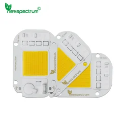 Chip Led sin conductor para cultivo de plantas, lámpara de espectro completo, 220v, 230v, 240v, Blanco cálido, DOB, CA, COB, 50W