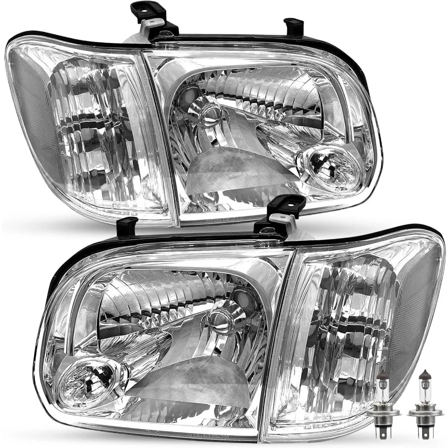 

Замена фары в сборе, подходит для Tundra 2005-2006 и 4-дверных автомобилей Sequoia Double Crew Cab 20052007 гг. со встроенной лампочкой