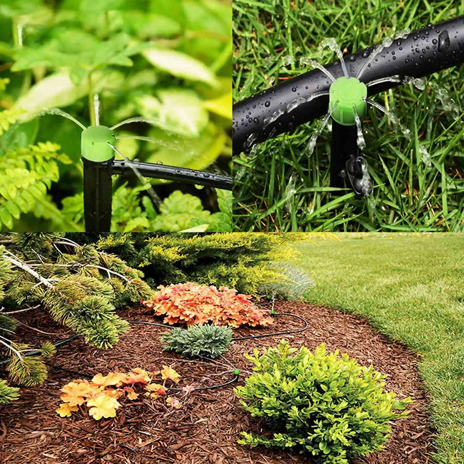 Customer Favorite 60 Pieces 360 Degree Adjustable Irrigation Drippers With Barbed Connector For 4/7 MM Tube, Water Flow Irrigati