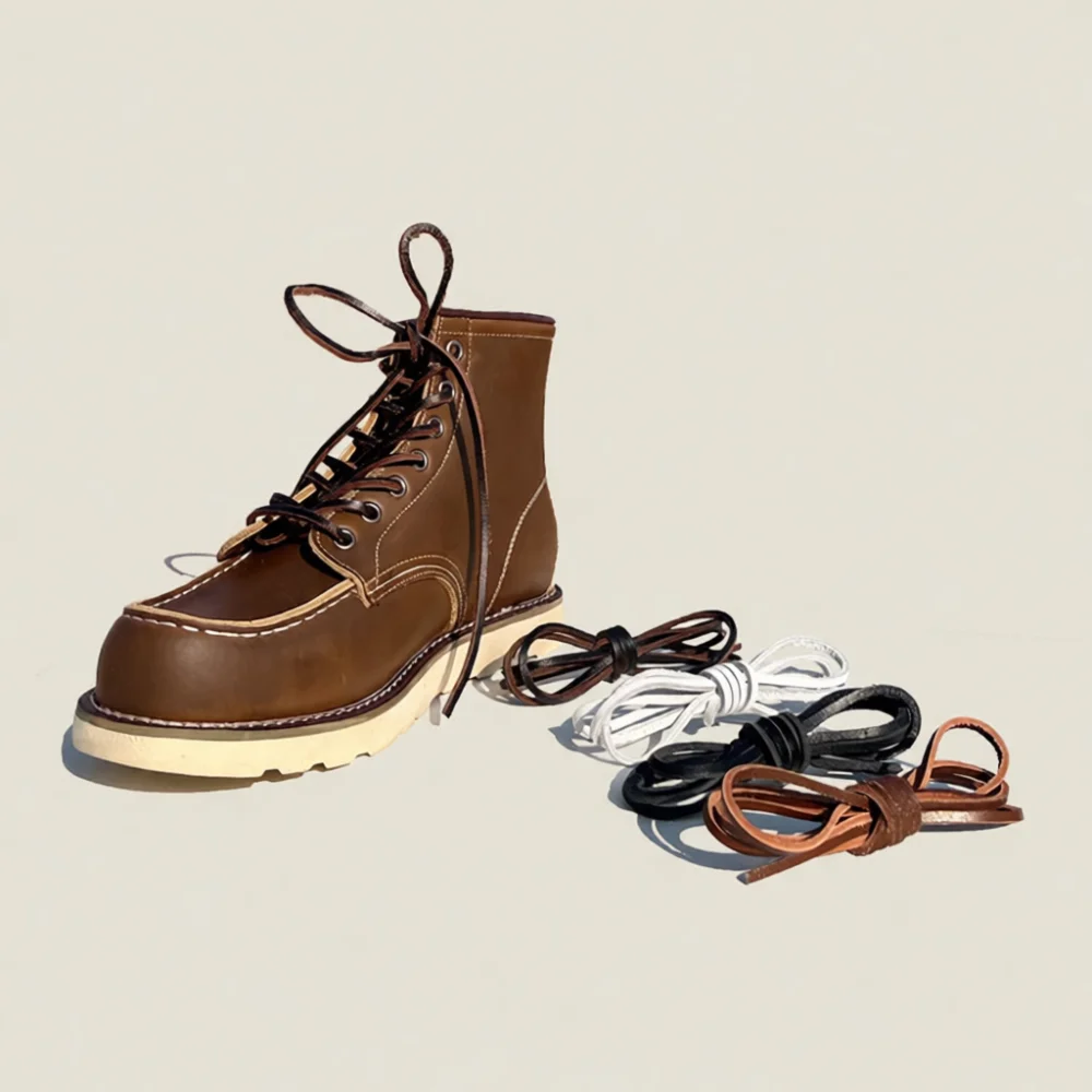 Quality Men'S Accessories - High Quality Cow Skin Shoe Ties