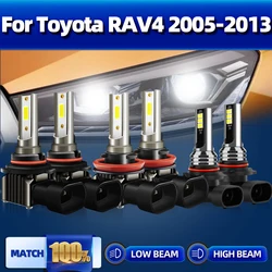 Car LED Headlight High Low Beam Fog Light Bulbs 40000LM 6000K For Toyota RAV4 2005 2006 2007 2008 2009 2010 2011 2012 2013