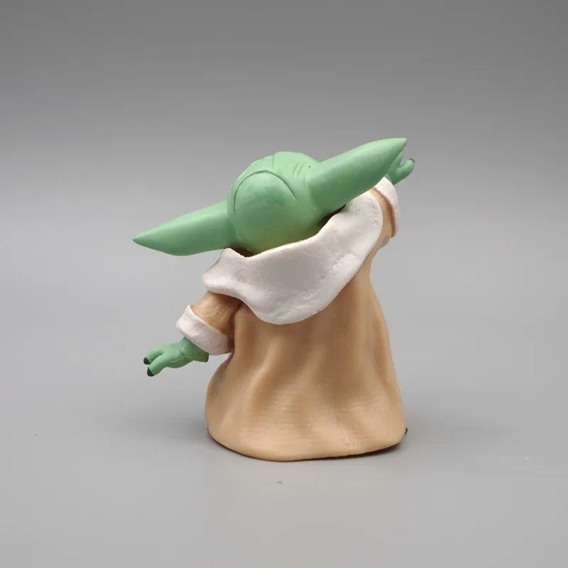 Wars yoda bebê anime figura de ação móvel modelo kawaii decoração de mesa crianças brinquedos da moda presentes surpresa perfeitos para fãs