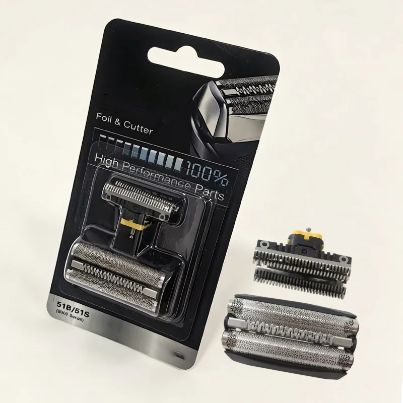 Compatible with Braun 51B Shaver Replacement Foil & Cutter, Fit 510 550 560 570cc 590cc 8581 8583 8585 8588 8590 Electric Razor