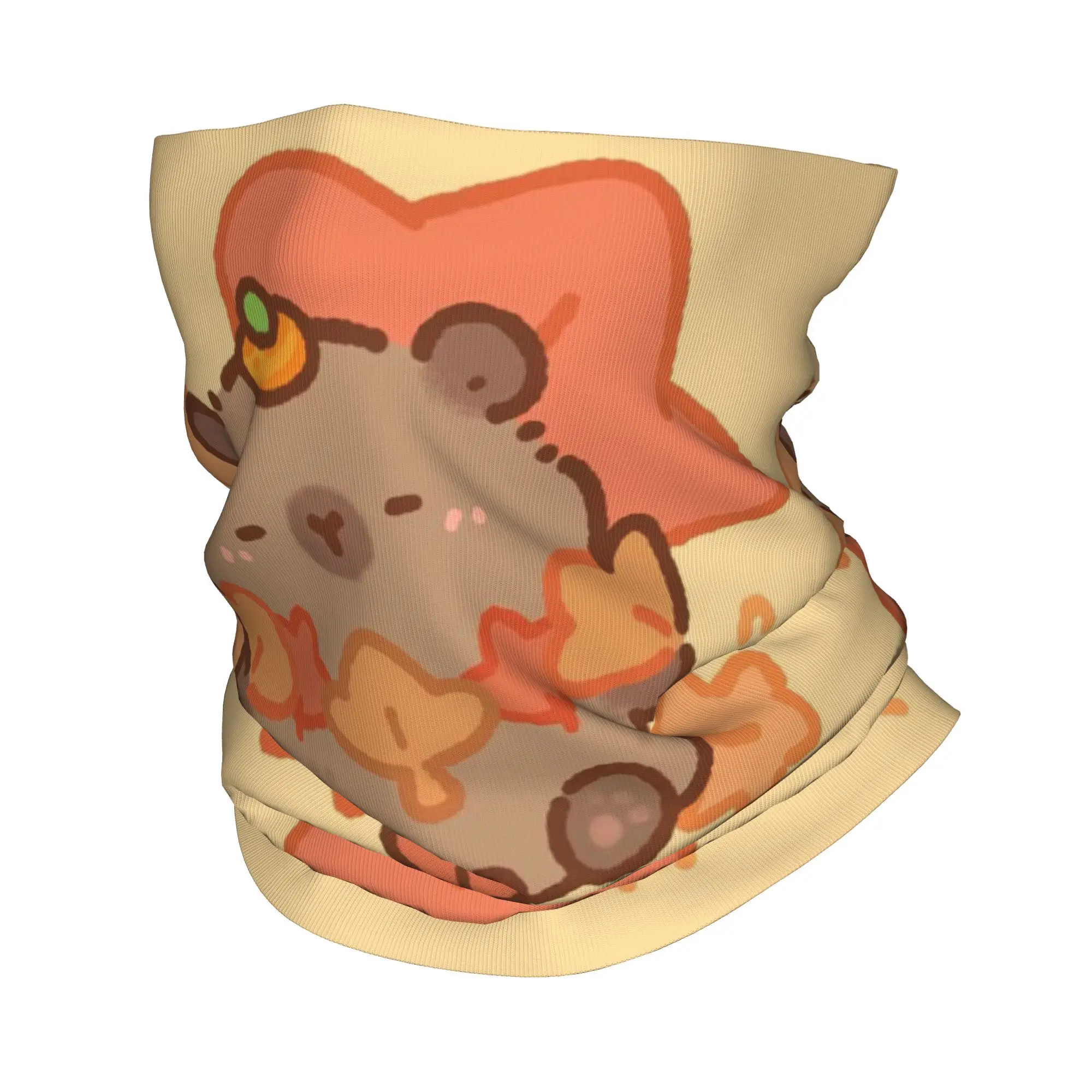 Capybara Bandana Halstuch, bedruckter Gesichtsschal, warmer Fahrradschal, Radfahren, Unisex, Erwachsene, Winter