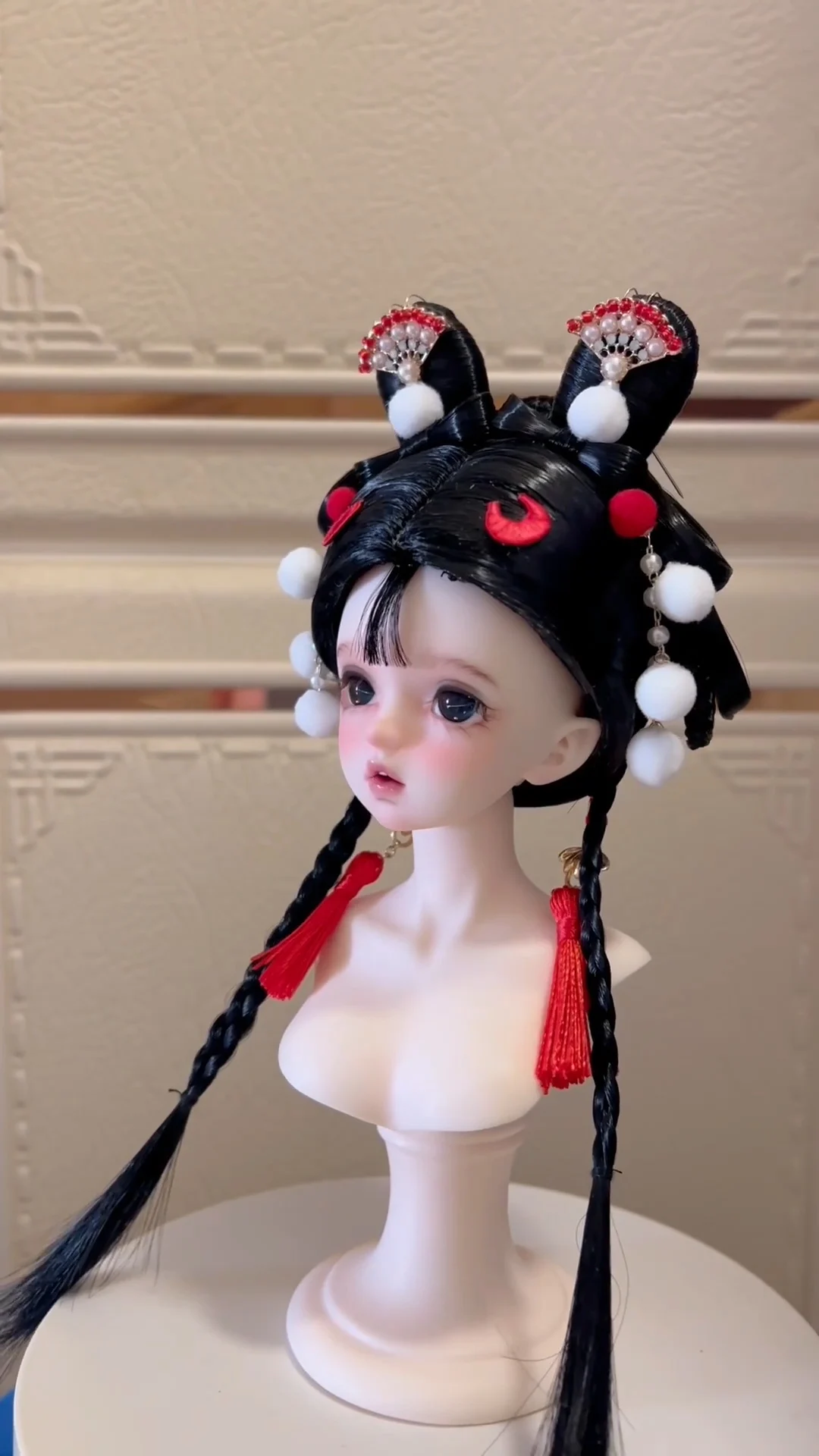 1/6 1/4 1/3 Costume antico BJD parrucca Hanfu fata capelli lunghi parrucche retrò per BJD/SD YOSD MSD SD13 ragazza SSDF accessori per bambole C2271