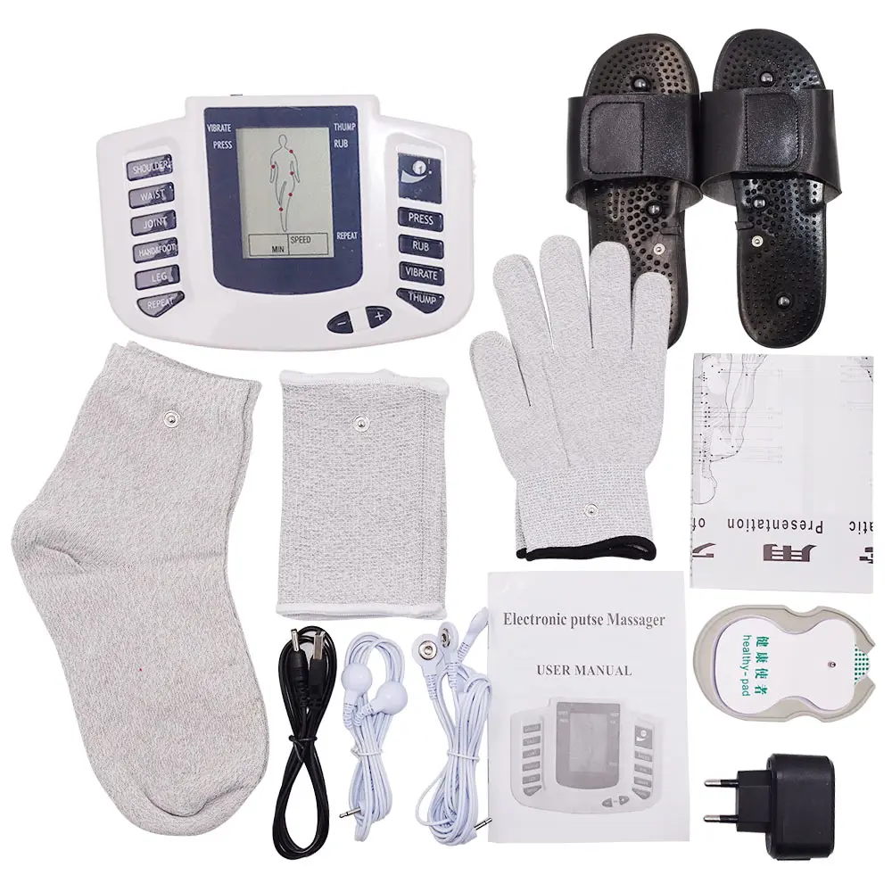 Digital Electric Tens Acupuncture Muscle Stimulator Therapy for Back Neck Massager Full Body EMS 8 Models Health Care Machine