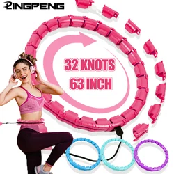 Adjustable and Detachable Multi Session Massage and Fitness Circle, 2-in-1 Waist Training and Pilates Circle for Fitness