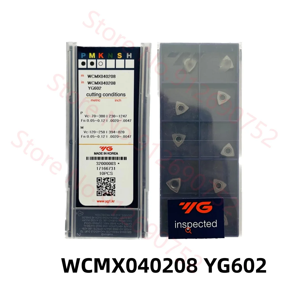 YG-1 WCMX030208 WCMX040208 WCMX050308 WCMX06T308  WCMT080412 YG602 U Drill Carbide Insert WCMT Inserts