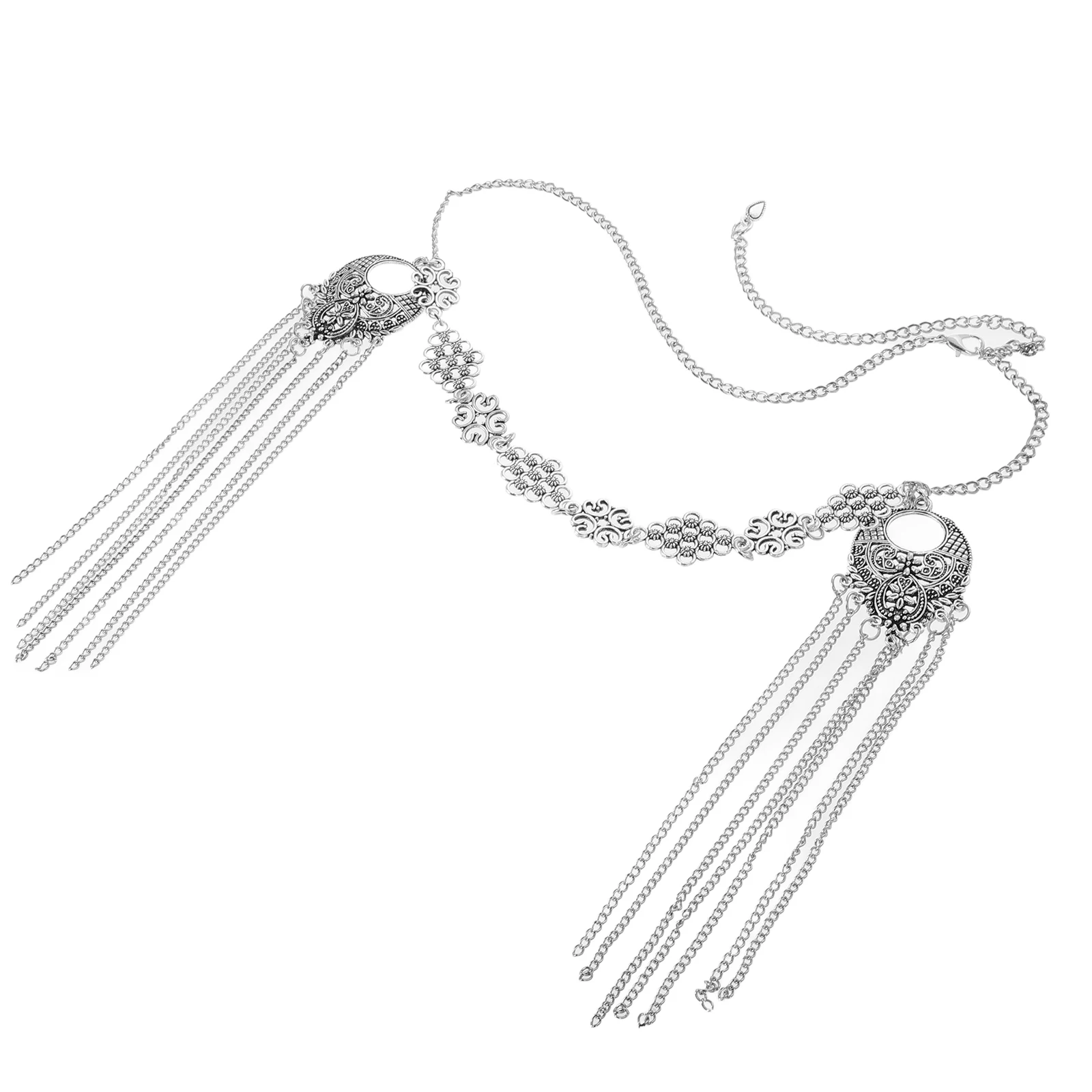 

Retro Tassel Headpiece Vintage Alloy Women Forehead Chain Necklace Headb Long Lasting Metal Elegant Accessories Women Headpieces