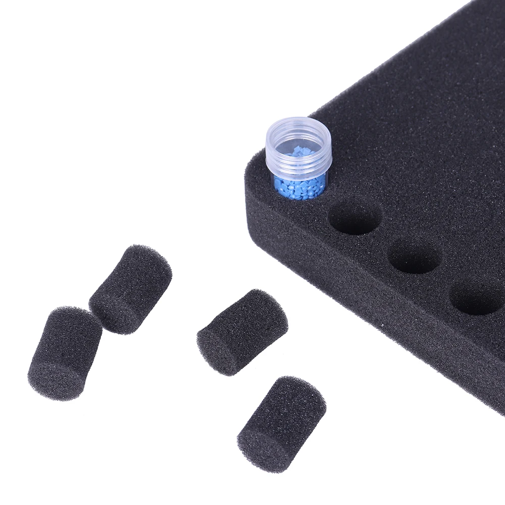 30-Fächer Schaumstoff-Organizer mit herausnehmbaren Trennwänden für 15ml/10ml Nagellacke und ätherische Öle - Bodenteil nicht enthalten – Detail 4