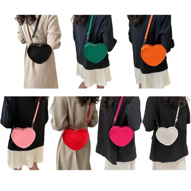 Trendy Shoulder Bag Stylish Underarm Purse Heart Bag for Fashionistas Gift