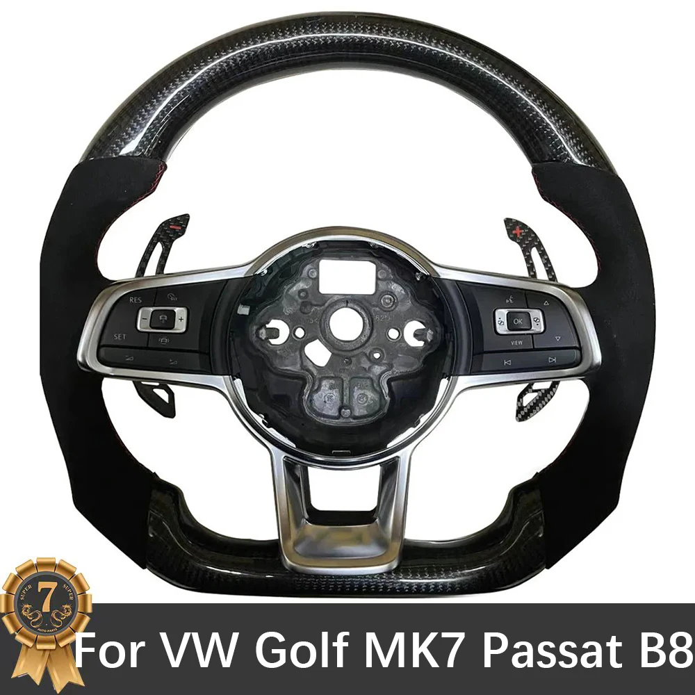 

For VW Golf MK7 Passat B8 Tiguan MK2 Arteon Original Sport Carbon Fiber Steering Wheel With ACC Assembly Accessories