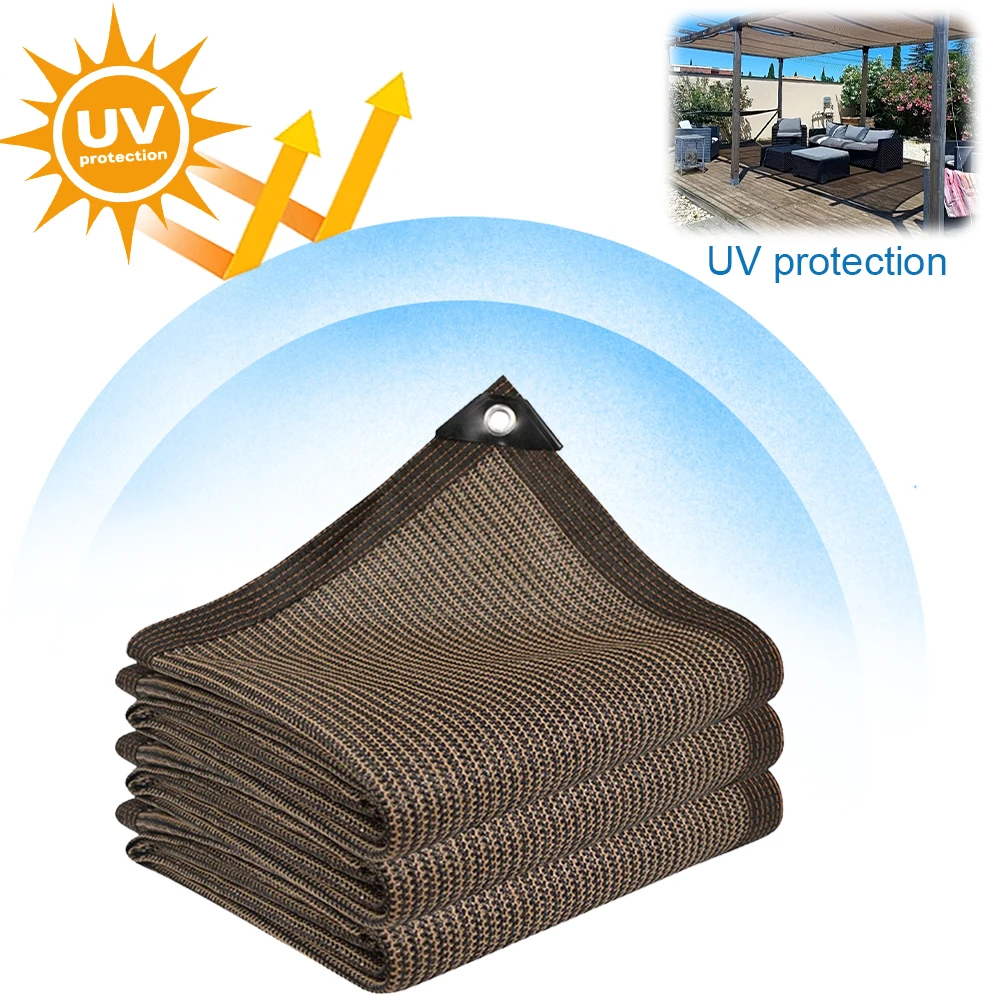 2x3m/3x4m Sun Shade Sail with Grommets HDPE Sunshade Net Shade Trap Shade Mesh for Greenhouse Garden Patio Backyard