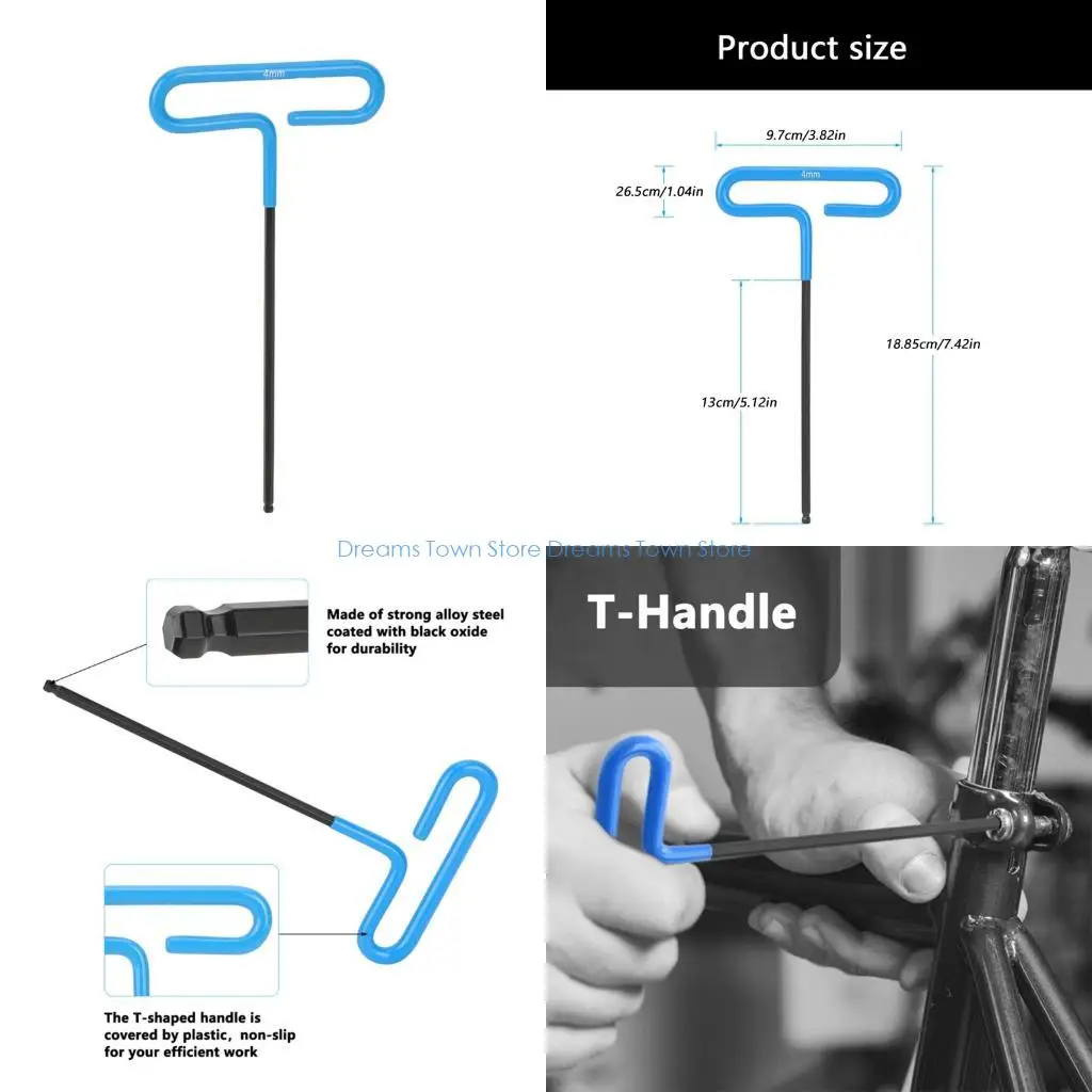 

HX6A Efficient 4mm T Handle Blue Ergonomic Grip For Various Tasks