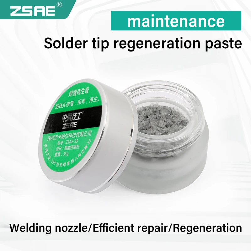 

35g Soldering Iron Tip Refresher Solder Tip Cream Cleaner for Oxidized Tip Head Resurrection Oxidative Cleaning