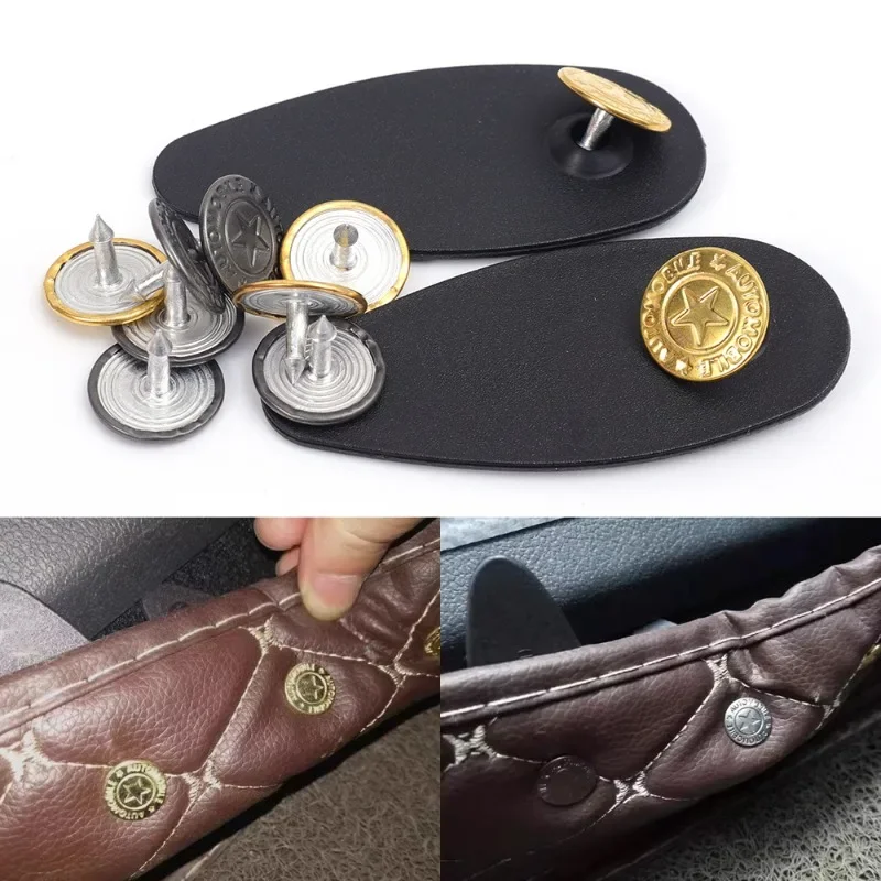 Boucles de fixation pour tapis de voiture, Clips de couture pour bord de porte de voiture, coussinet de repose-pieds de voiture, boucle de fixation latérale antidérapante, fixation automatique pour tapis de sol