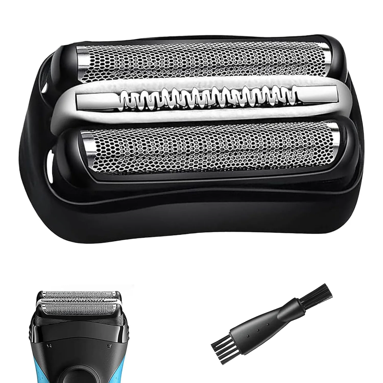 Cabezales de Afeitadora eléctrica de repuesto para Braun Series 3, membrana de red de cuchillo 301S 310S 320S 340S 360S 3040S 3010s 3050cc