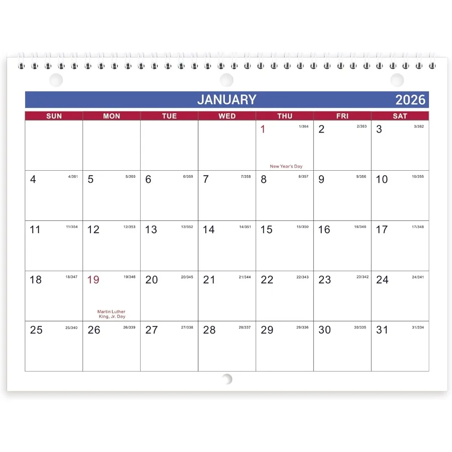 2026 Calendar 2026 Wall Calendar Jan. 2026 Dec. 2026 8.5